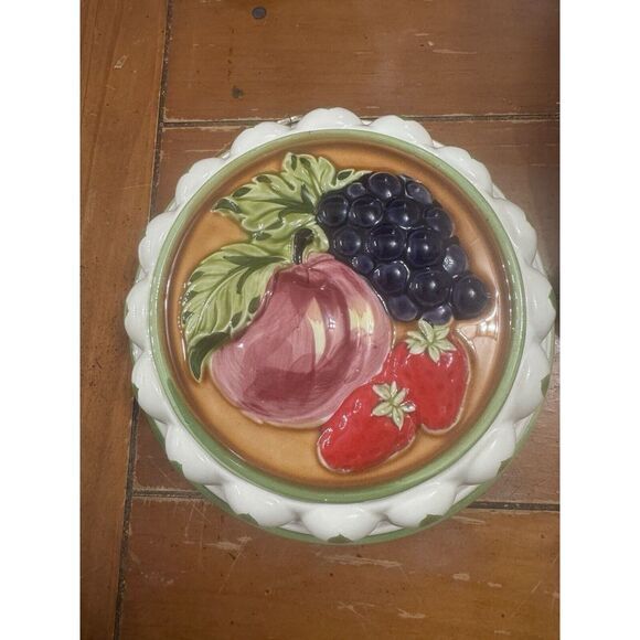 Other - Vtg Gailstyn-Sutton Towle Ceramic Jello Mold Fruit Hand Painted Japan WALL DECOR